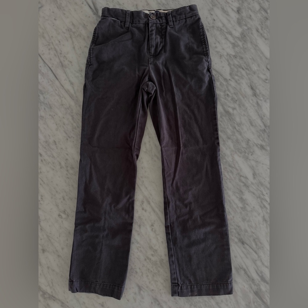 GAP Boys Black Khakis Chino pants slim 10 Easy Fit